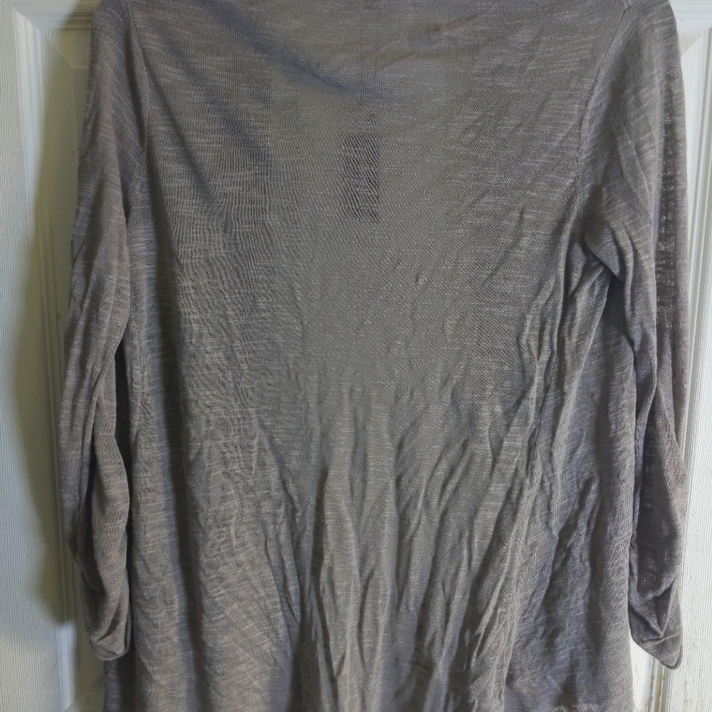 Express cover up gray s/p New with tags cardigan duster - Picture 3 of 5